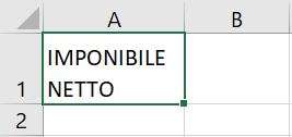 Come andare a capo nella stessa cella in EXCEL