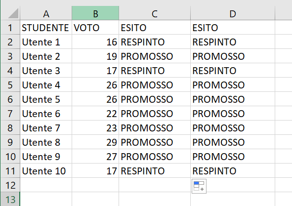 La Funzione SE in Excel- Corso Excel a Firenze - Mummu Academy