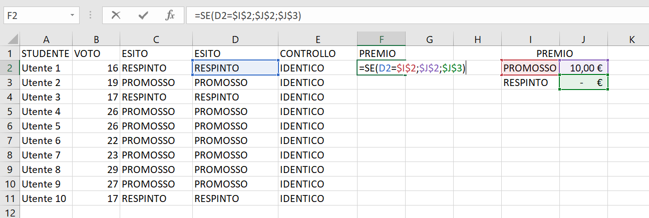 La Funzione SE in Excel- Corso Excel a Firenze - Mummu Academy