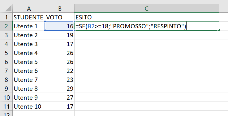 La Funzione SE in Excel- Corso Excel a Firenze - Mummu Academy