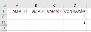 Eliminare le righe vuote in Excel