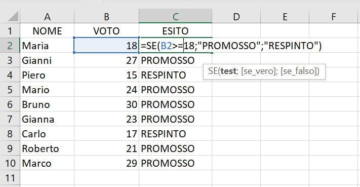 Formattazione Condizionale in Excel