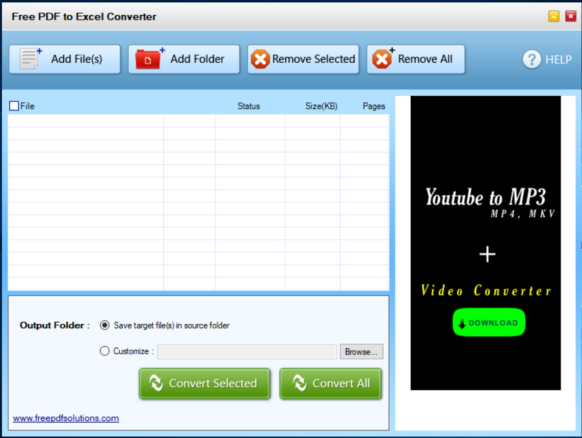 Convertire PDF in Excel