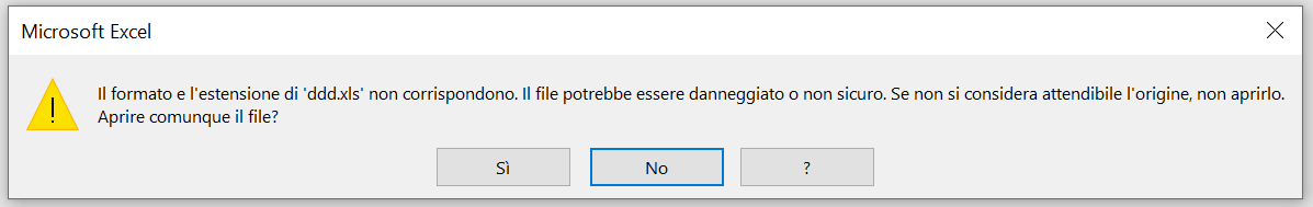 Convertire PDF in Excel