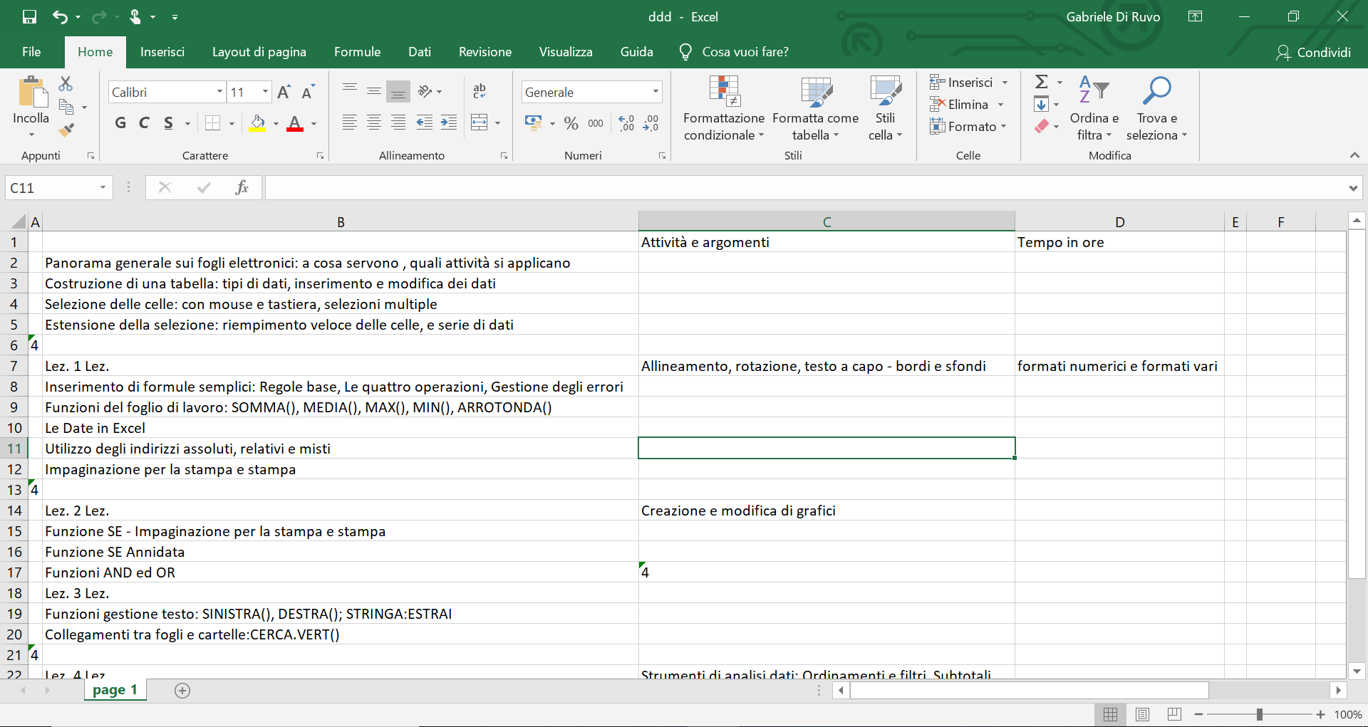 Convertire PDF in Excel