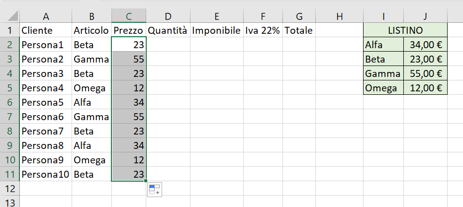 Funzione Cerca.Vert in Excel - Mummu Academy