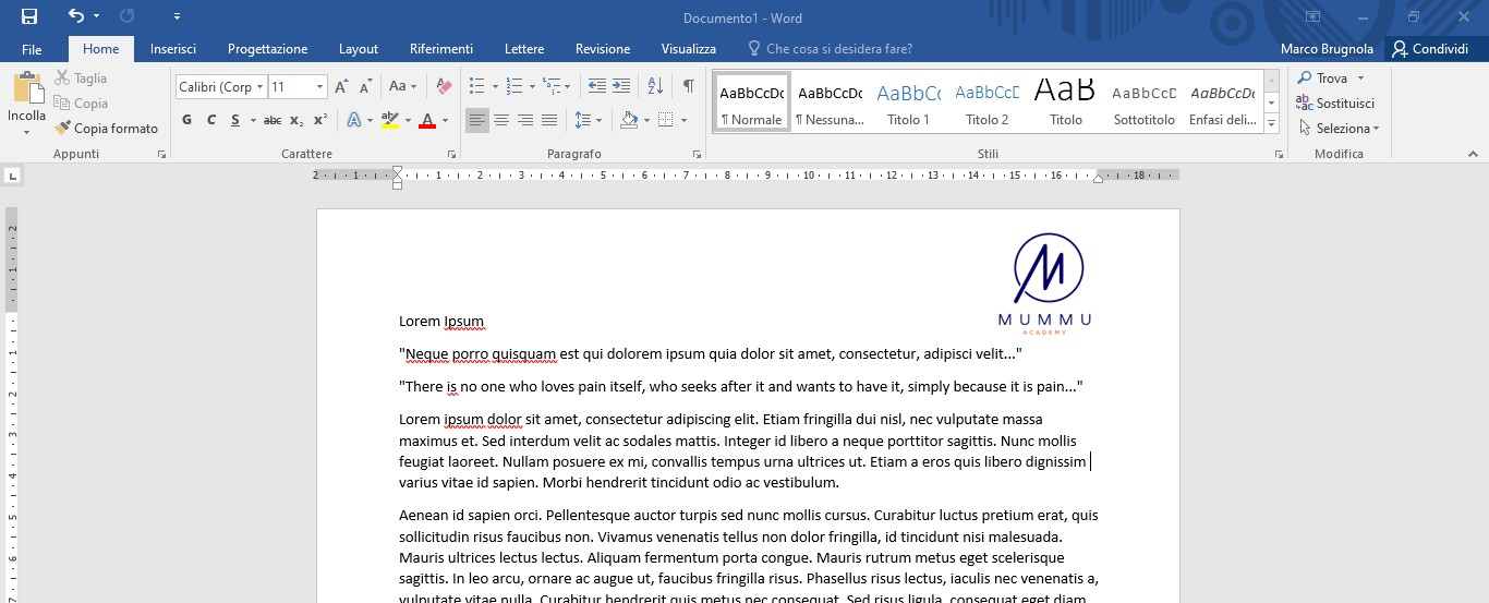 Come inserire immagine in Word senza spostare testo