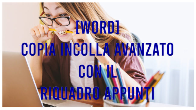copia-incolla con riquadro appunti