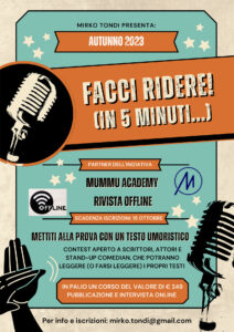 Facci Ridere! in 5 minuti di Mirko Tondi docente del corso di Scrittura Creativa a Firenze
