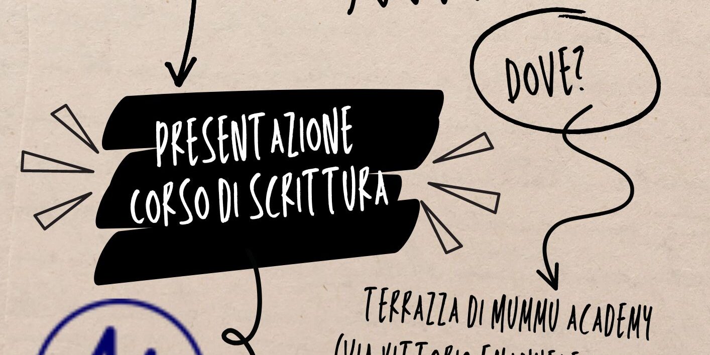 Volantino 23 settembre invito presentazione dei corsi di scrittura